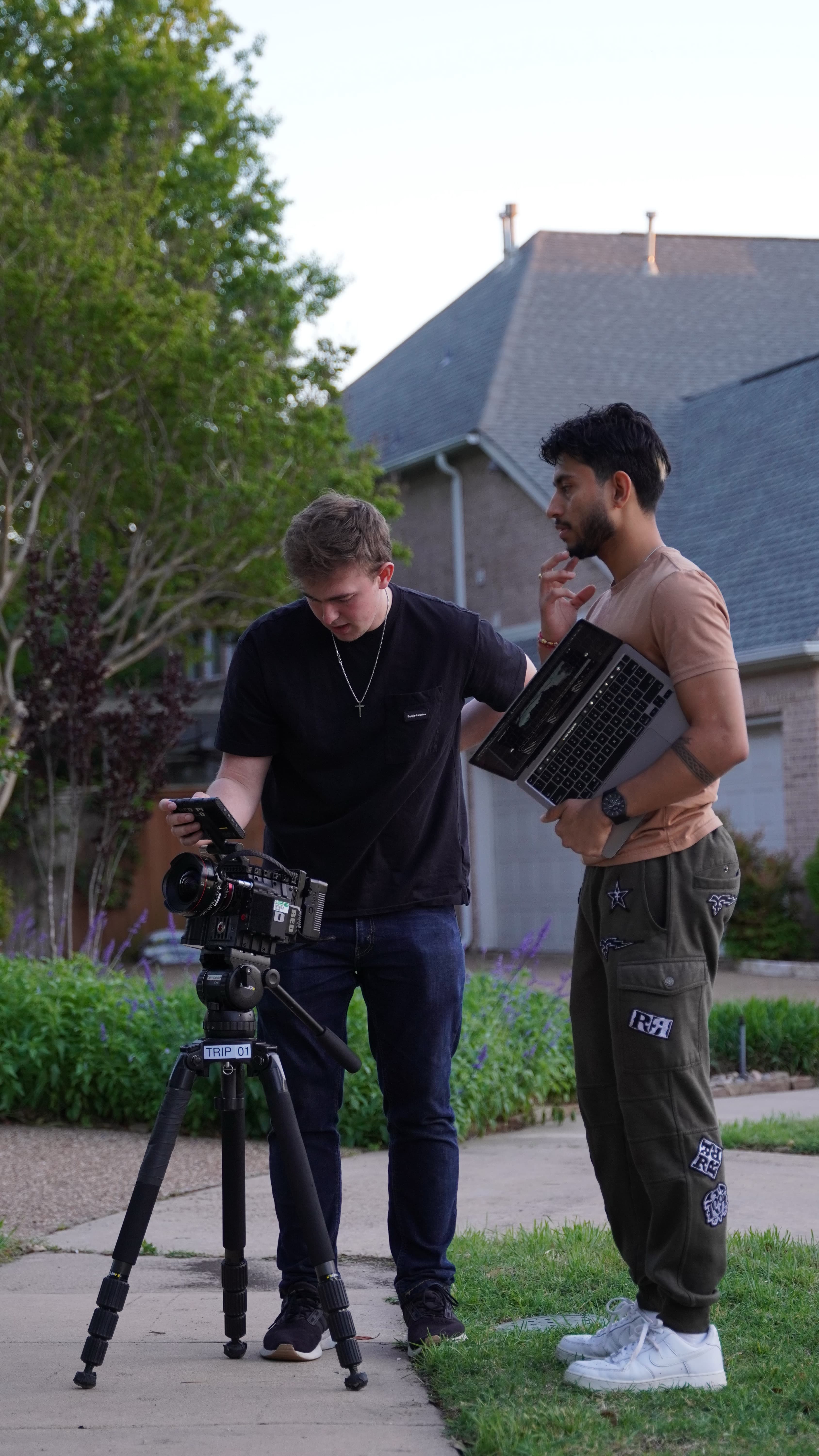 Camera operator filming