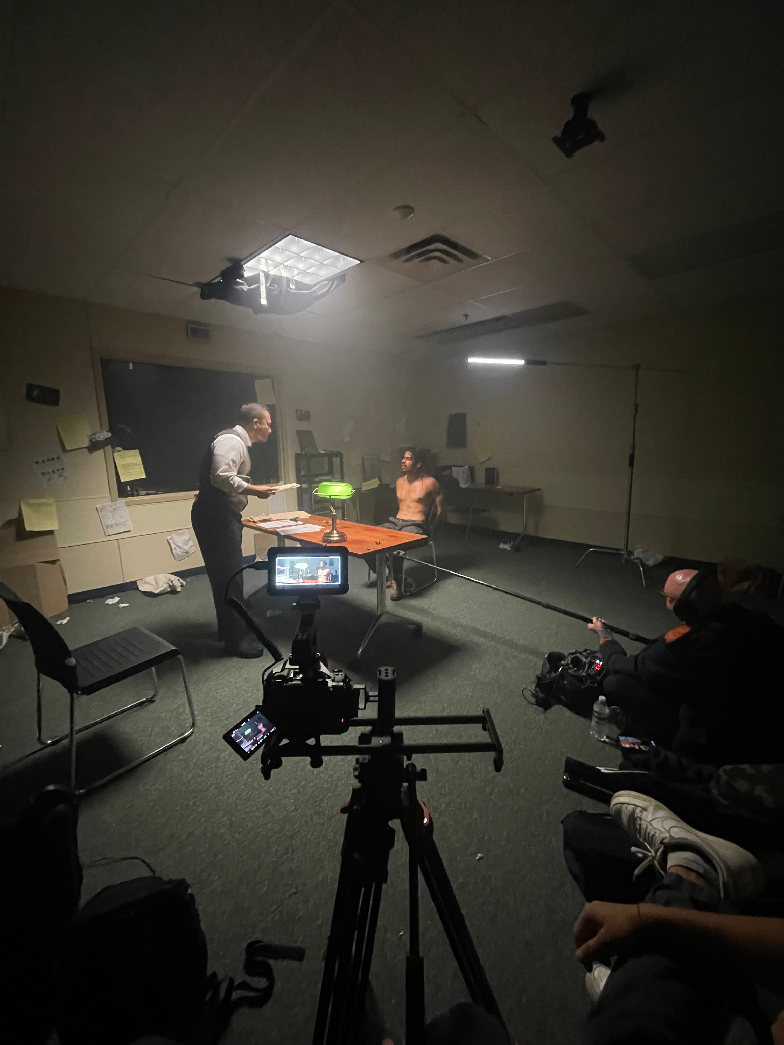 On location shoot